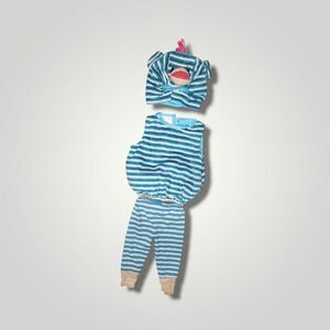 Babies Dress-Up Halloween Costumes Blue Sock Monkey 9-18 Months 3 Piece